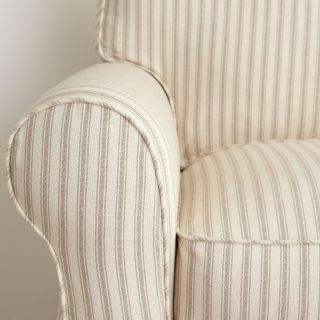 Friday Extra Slipcovers   Stripe, Tan