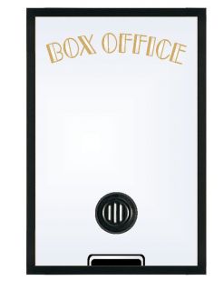 Home Theater Box Office Mirror with Classic 2 Frame