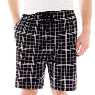 Stafford Knit Pajama Shorts Big and Tall, Black, Mens