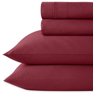 ROYAL VELVET 600tc Pima Cotton Sheet Set, Claret