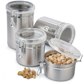 Oggi 4 pc. Stainless Steel Canister Set