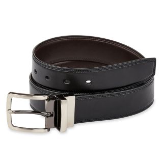 Stafford Reversible Leather Belt, Black, Mens
