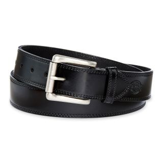 Dickies Black Leather Belt, Mens