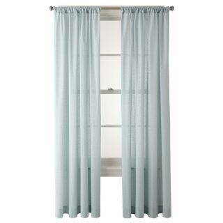 JCP Home Collection  Home Ascension Rod Pocket Cotton Sheer Panel, Blue