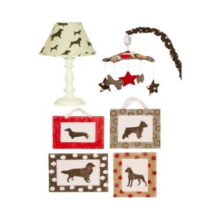 COTTON TALES Cotton Tale Houndstooth 6 pc. Décor Kit, Red/Tan/Brown