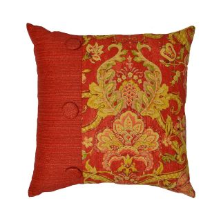 Waverly Archival Urn 18 Pieced Square Decorative Pillow, Red