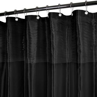 Park B Smith Park B. Smith Tuxedo Pleats Shower Curtain, Black