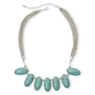 MIXIT Simulated Turquoise Necklace, Blue