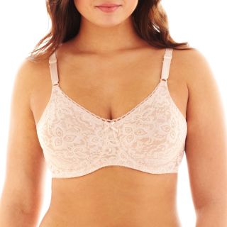 Bali Lace N Smooth Stretch Lace Underwire Bra   3432, Rosewood