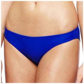 ARIZONA Solid Hipster Swim Bottoms, Blue, Womens