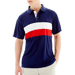 U.S. Polo Assn. Short Sleeve Polo Shirt, White, Mens