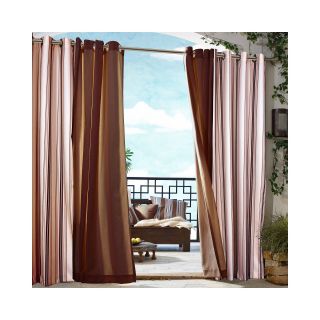 Gazebo Stripe Grommet Top Outdoor Curtain Panel