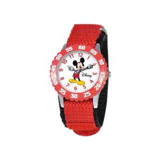 Disney Articulating Mickey Mouse Kids Time Teacher Red Watch, Boys