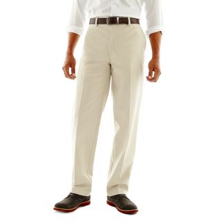 St. Johns Bay Worry Free Flat Front Pants, Classic Stone, Mens