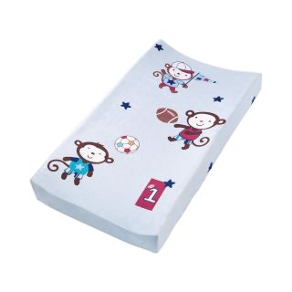 Summer Infant Plush Pals Changing Pad Cover   Team Monkey, Blue