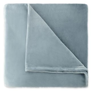 JCP Home Collection  Home Velvet Plush Solid Blanket, Blue