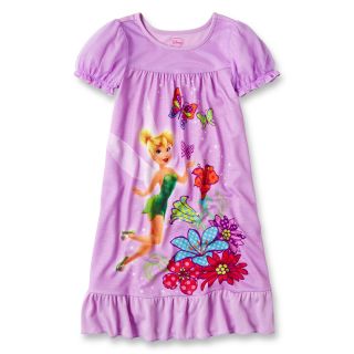 Disney Tinker Bell Nightgown  Girls 2 10, Purple, Girls