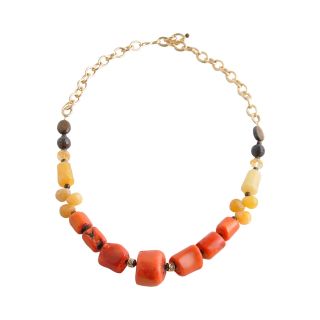 Art Smith by BARSE Multicolor Bamboo & Gemstone Necklace, Womens