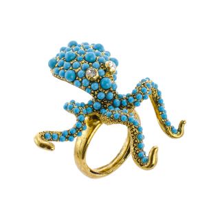 KJL by KENNETH JAY LANE Simulated Turquoise Octopus Ring, Womens