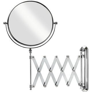 Vantage Wall Mount 5x Magnifying Mirror with Extension Arm