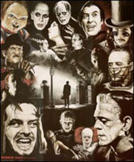 Horror Film Collage