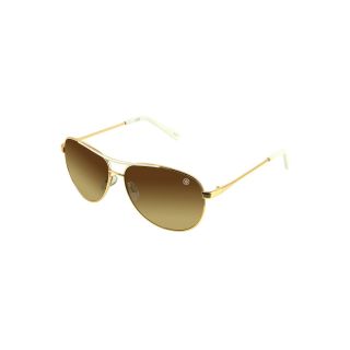 Fanci Aviator Sunglasses, Gold, Womens