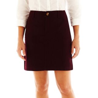 Dockers Dobby Utility Skirt, Solid   Winetastin