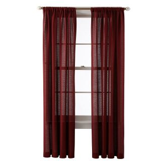 ROYAL VELVET Sadler Rod Pocket Curtain Panel, Red