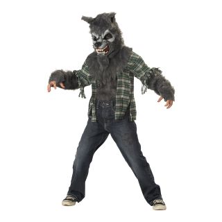 Howling At The Moon Child Costume, Gray, Boys