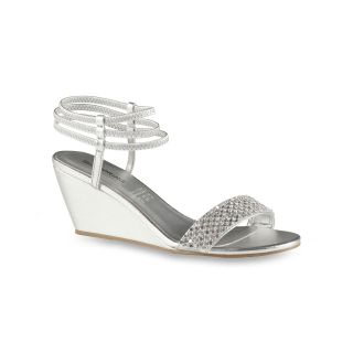 CALL IT SPRING Antelminelli Wedge Sandals, Silver, Womens
