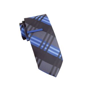 JF J.Ferrar JF J. Ferrar Sherels Plaid Tie, Blue/Black, Mens