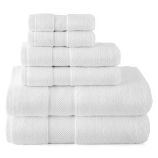 LIZ CLAIBORNE MicroCotton Bath Towels, White
