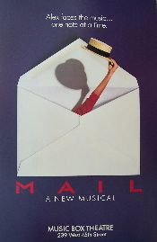 Mail a New Musical (Original Broadway Theatre Window Card)