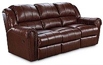 Lane Home Theater Summerlin Reclining Sofa Quick Ship Leather Match
