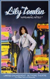 Lily Tomlin in Appearing Nightly (Original Broadway Theatre Window