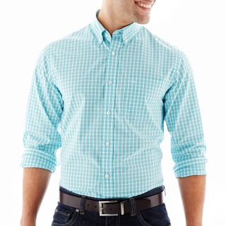 Dockers No Wrinkle Button Front Shirt, Blue, Mens