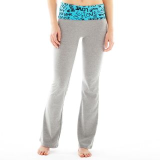 Print Yoga Pants, Blue/Grey, Womens