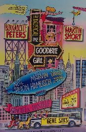 The Goodbye Girl (Original Broadway Theatre Window Card)