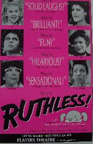 Ruthless (Original Broadway Theatre Window Card)