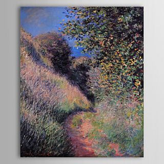 Famous Oil Painting A Path at Pourville by Claude Monet