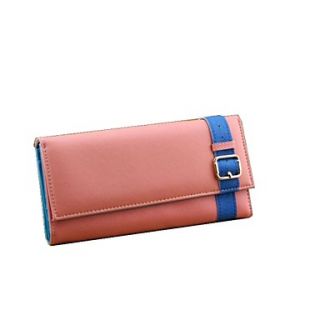 Womens Long Section of Candy colored Tri fold Wallet(Lining Color on Random)