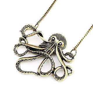 Pirates of the Caribbean people retro Long octopus necklace N86