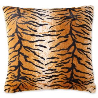 Scene Weaver Oversized Faux Fur Pillow, Tiger