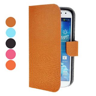 PU Leather Case with Magnetic Snap and Card Slot for Samsung Galaxy S4 Active I9295 (Assorted Colors)