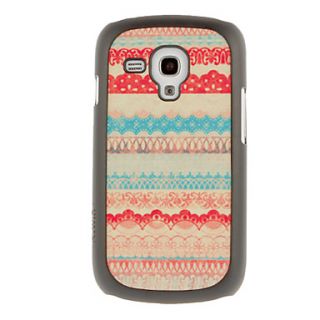 Lace Woven Design Drawing Pattern Protective Hard Back Cover Case for Samsung Galaxy S3 Mini I8190
