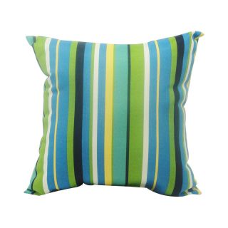 Topanga Stripe Lagoon Decorative Pillow, Blue