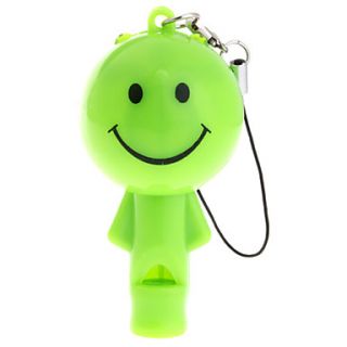 Lovely Doll LED Keychain Flashlight with whistle (Random Color)