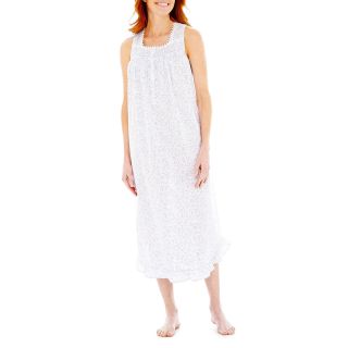 Adonna Sleeveless Cotton Nightgown, English Grdn Lilac, Womens