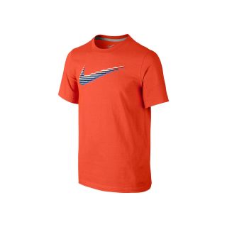 Nike Swoosh Graphic Tee   Boys 8 20, Orange, Boys