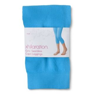Xhilaration Girls Seamless Capri Legging   Turquoise S/M